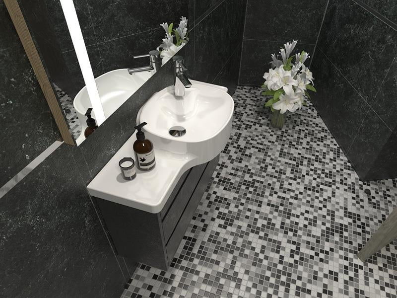 Cerastyle Turkuaz Harmony Etajerli Lavabo 80 Cm 043800-U