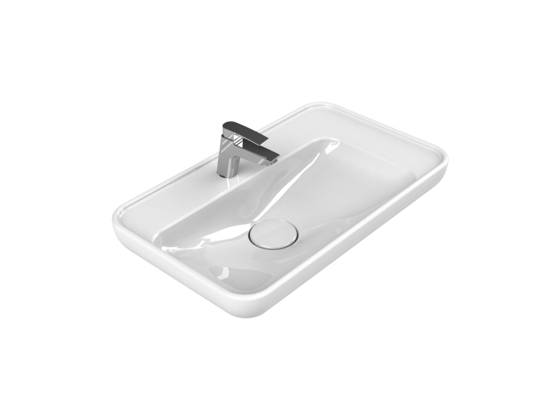 Cerastyle Turkuaz Lal Tezgah Üstü Lavabo 70 Cm 072300-U