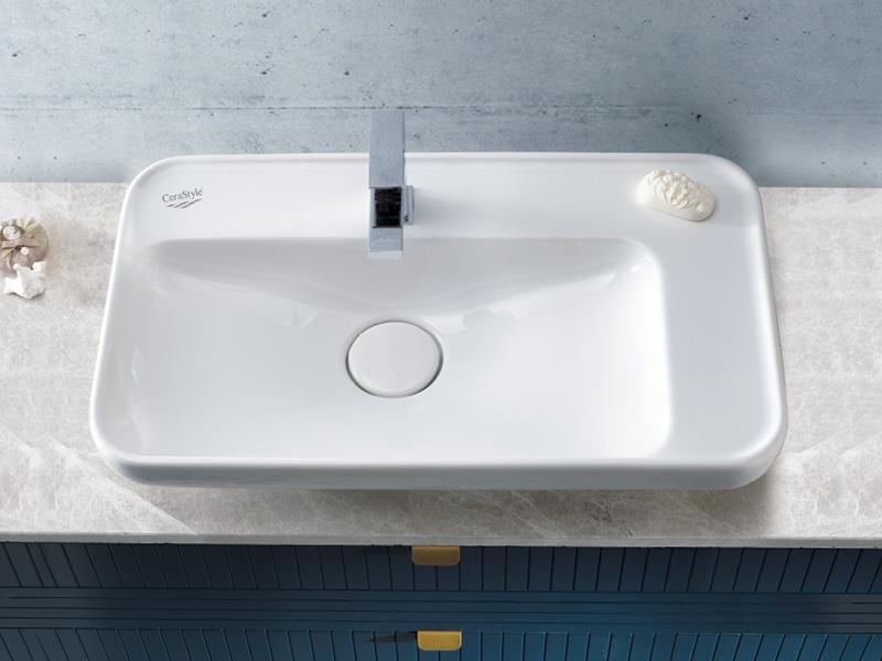 Cerastyle Turkuaz Lal Tezgah Üstü Lavabo 70 Cm 072300-U