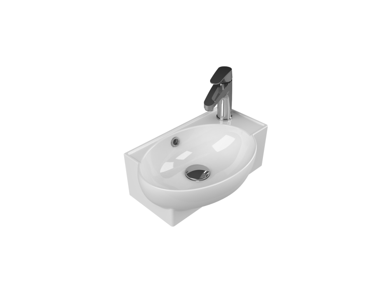 Cerastyle Turkuaz Mini Tezgah Üstü Lavabo 28*45 Cm 001300-U