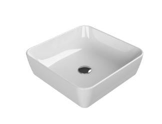 Cerastyle Turkuaz One Tezgah Üstü Lavabo 46*46 Cm (B.Deliksiz) 076000-01