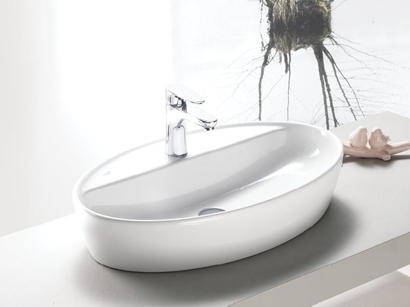 Cerastyle Turkuaz One Tezgah Üstü Lavabo 67*42 Cm (B Delıklı) 076500-U