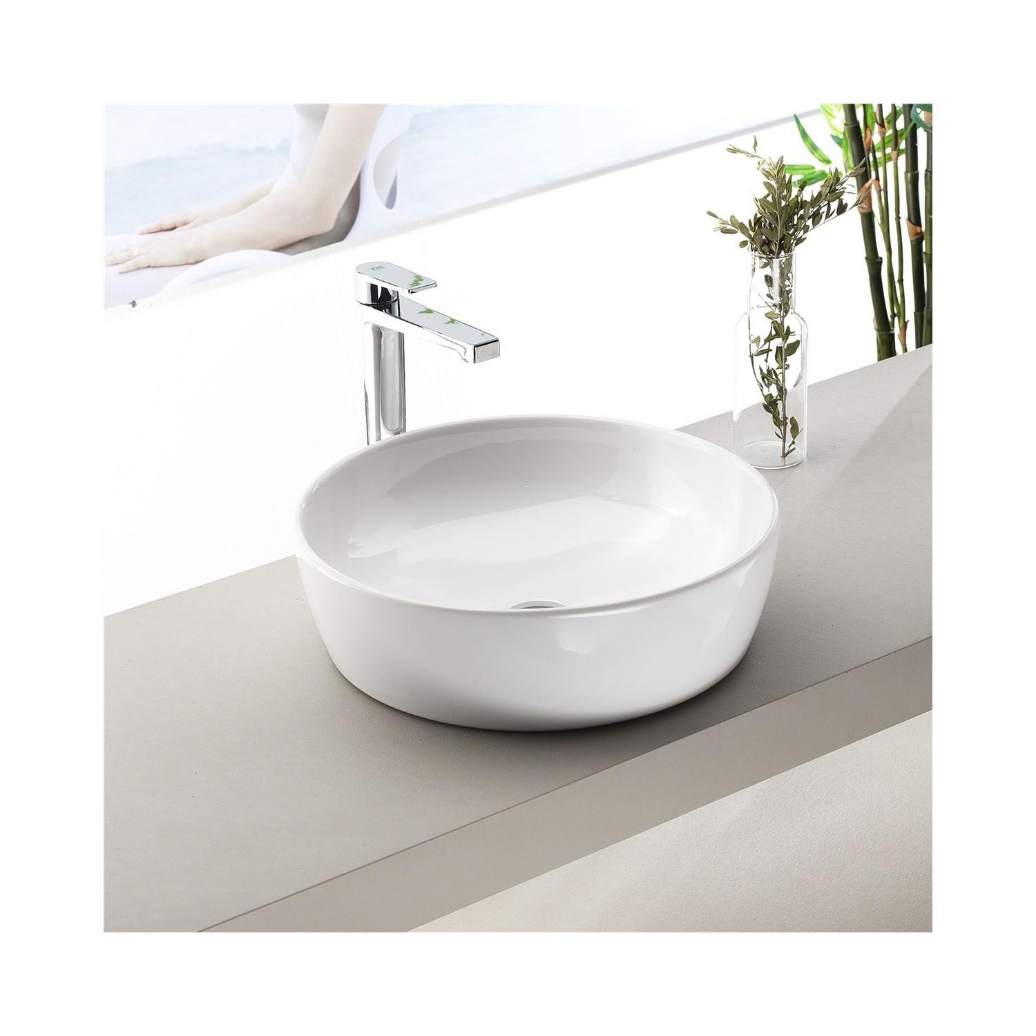 Cerastyle Turkuaz One Tezgah Üstü Lavabo 46 Cm (B.Deliksiz) 076100-01