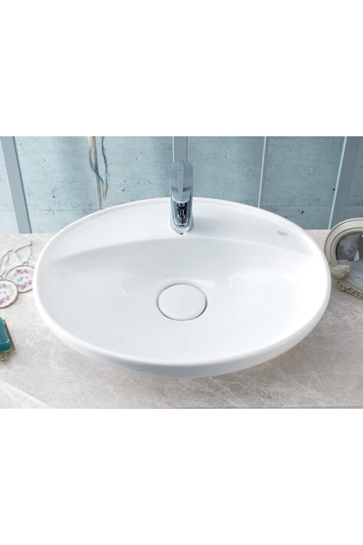 Cerastyle Turkuaz Seramik Lal C Serisi Tezgah Üstü Çanak Lavabo 60Cmx45,5 Cm 072200-U