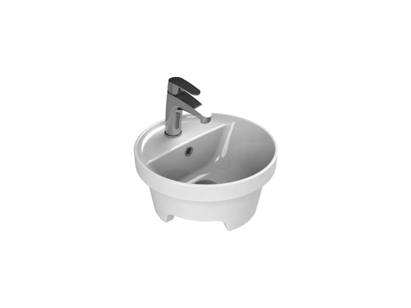 Cerastyle Turkuaz Suit 38 Cm Tezgahüstü Lavabo 078000-u