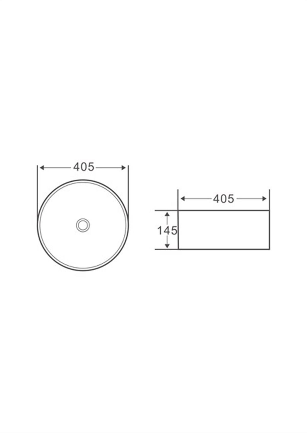 E-2112 Tezgah Üstü Porselen Lavabo E-2112 E-2112