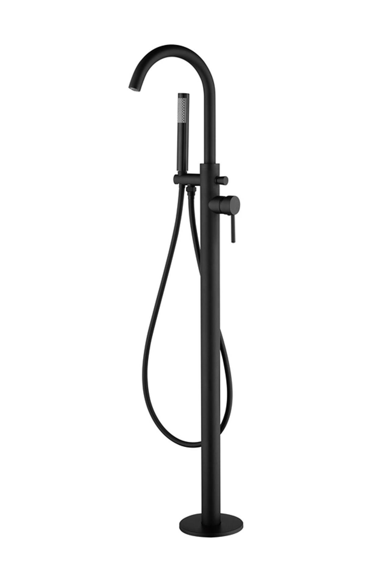 FJ-9105 Mat Siyah Ayaklı Küvet Bataryası FJ-9105 FJ-9105
