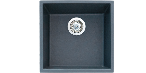 Gradde Antrasit Tek Göz 40X40 Cm T.Altı,Üstü,Sıfır Granit Evye Gr40 GR40ANT