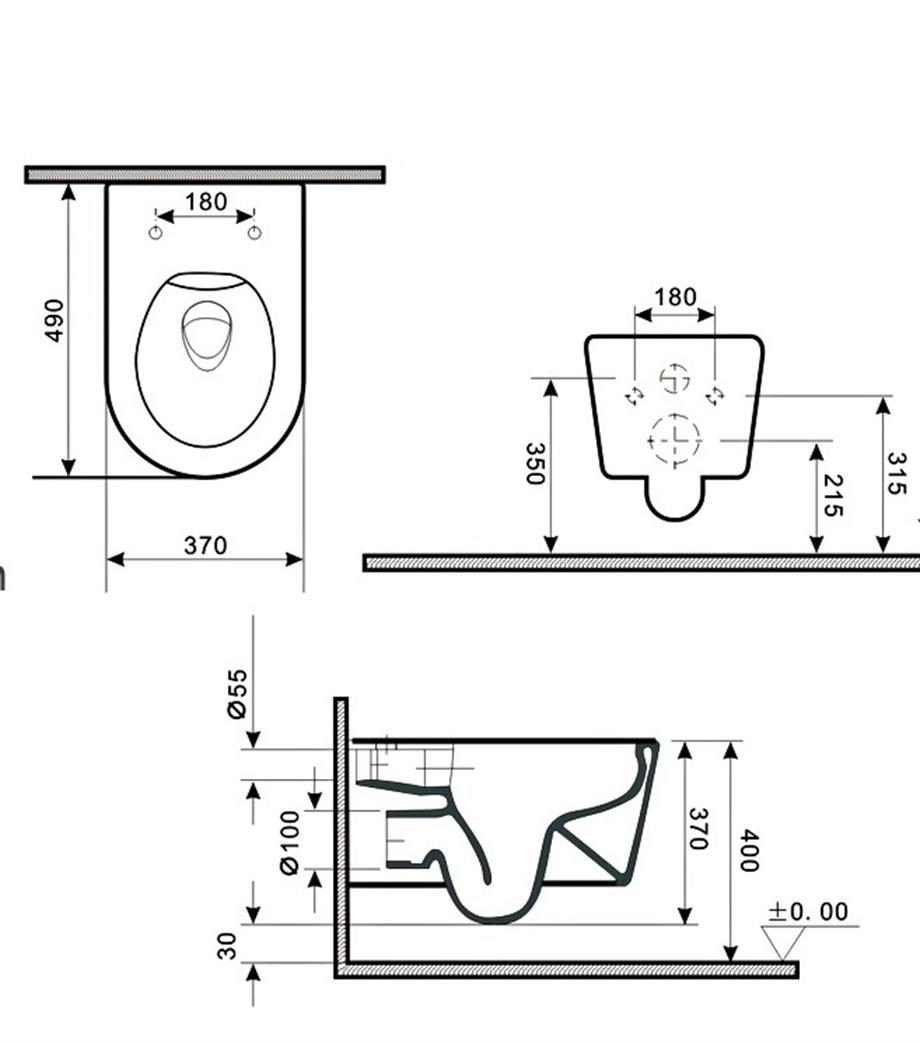Lena Asma Klozet Sılver Et-302 ET-302
