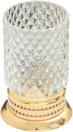 Pure Crystal / Pvd Gold takım Üstü Diş Fırçalık Aks-1103 AKS-1103