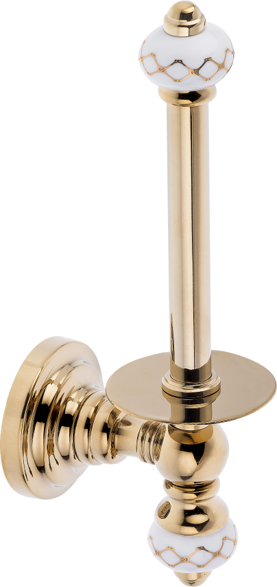 Pure Geometrik Beyaz Altın / Pvd Gold Yedek Kağıtlık Aks-114 AKS-114