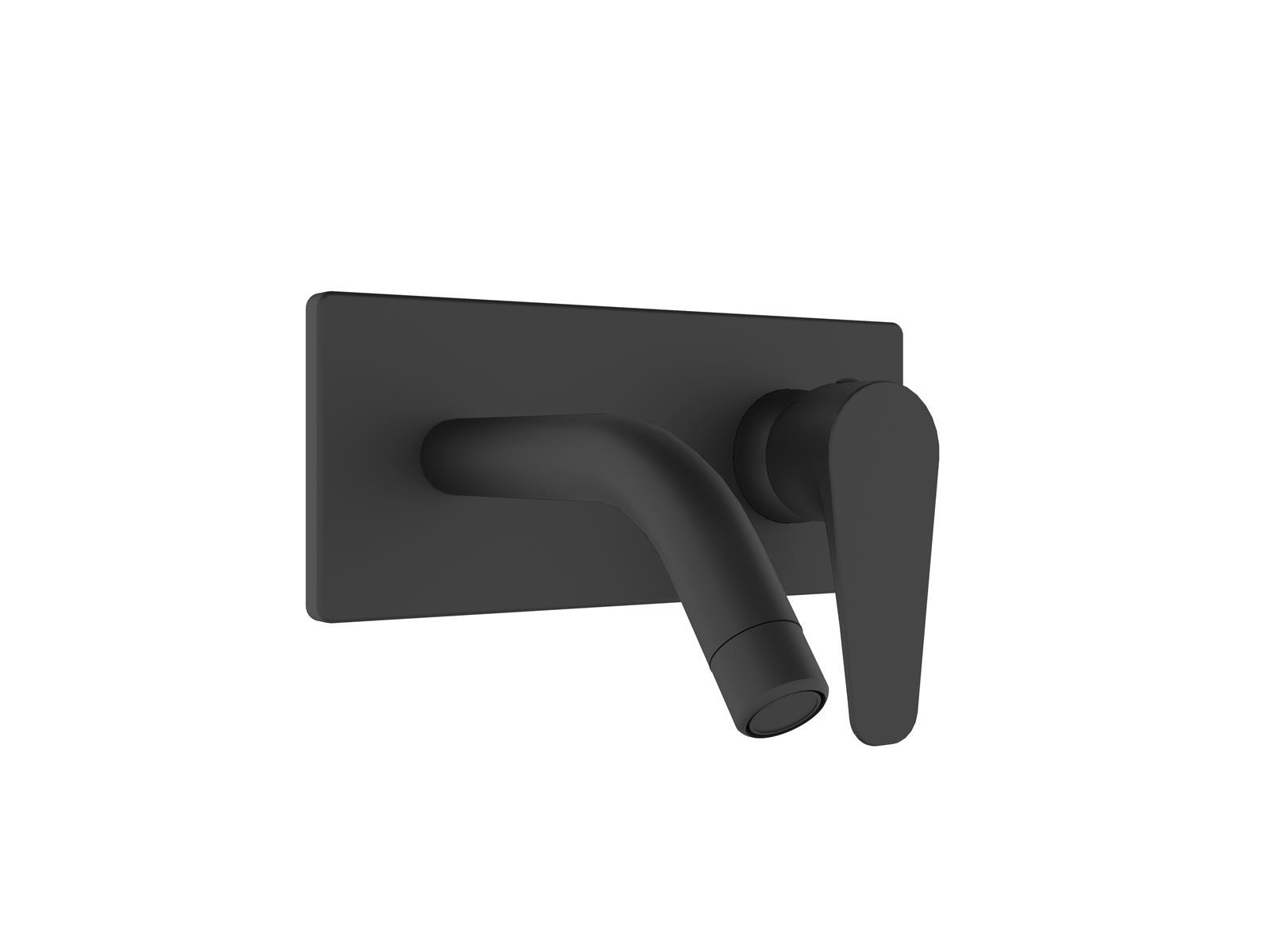 Zero Ankastre Lavabo Bataryası - Sıva Üstü  (Sıyah) 310201200119