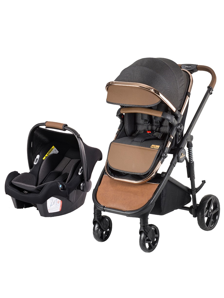 Baby Care Elentra Chrome Travel Sistem Bebek Arabası Siyah