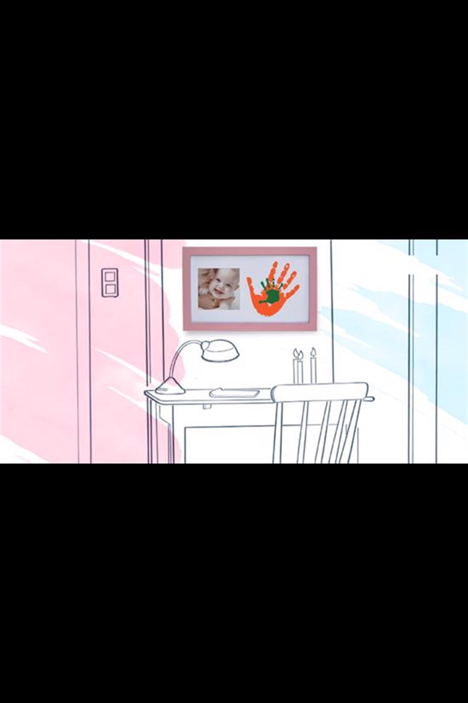 Baby Memory Prints Paint Wall