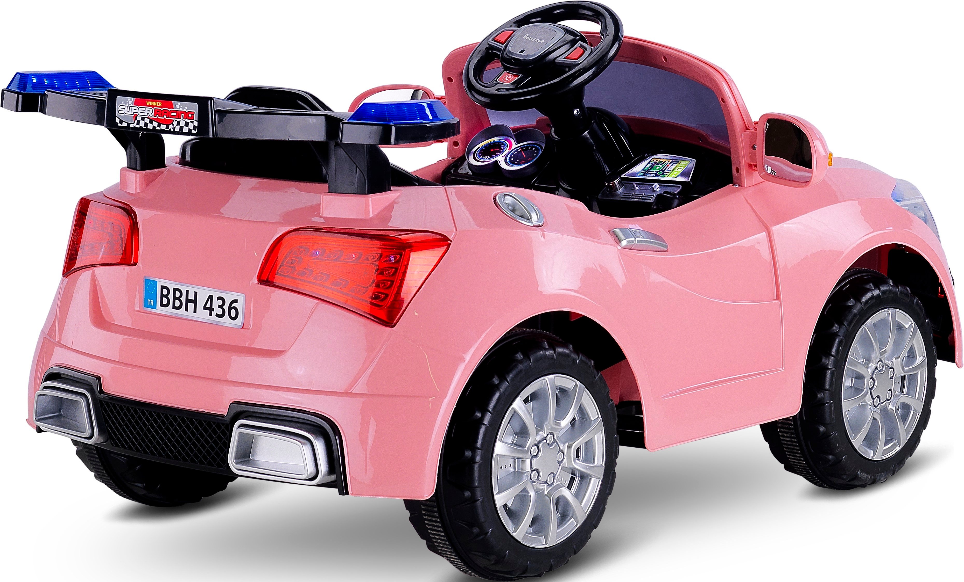 Babyhope 436 Akülü Araba Pastel Pembe