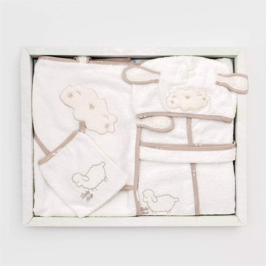 Bibaby Curly Sheep Bornoz Seti
