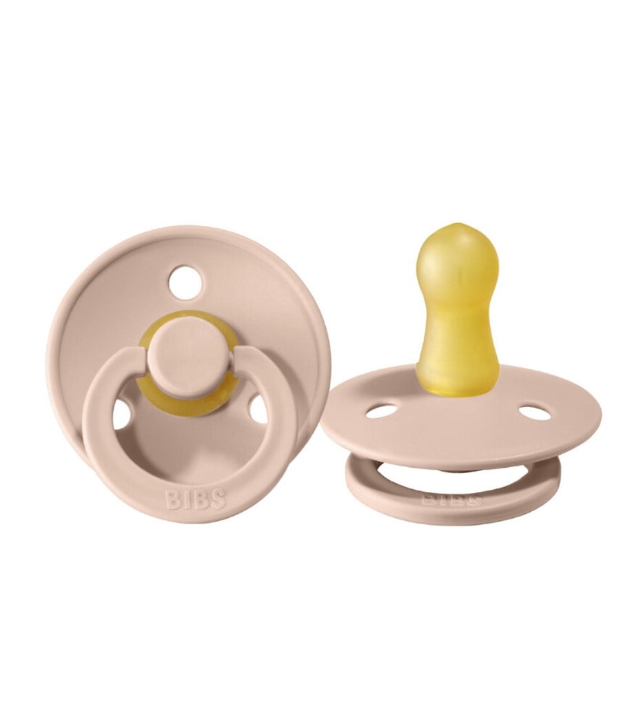 Bibs Colour Kauçuk Emzik  Blush 0-6 Ay