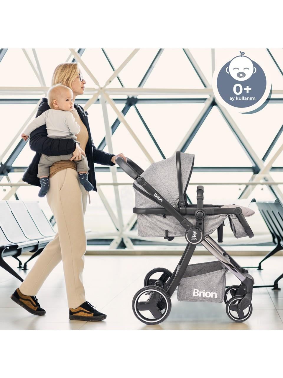 Brion Trendone Travel Sistem Bebek Arabası Antrasit