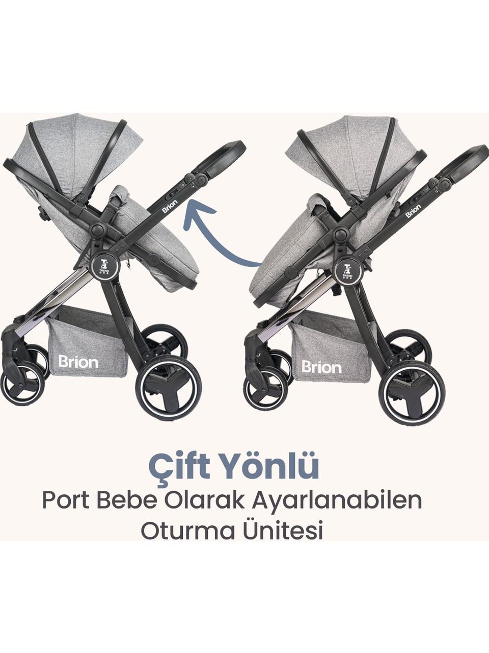 Brion Trendone Travel Sistem Bebek Arabası Antrasit