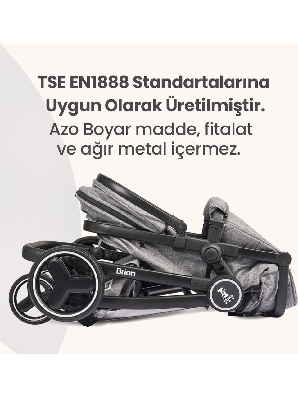 Brion Trendone Travel Sistem Bebek Arabası Antrasit