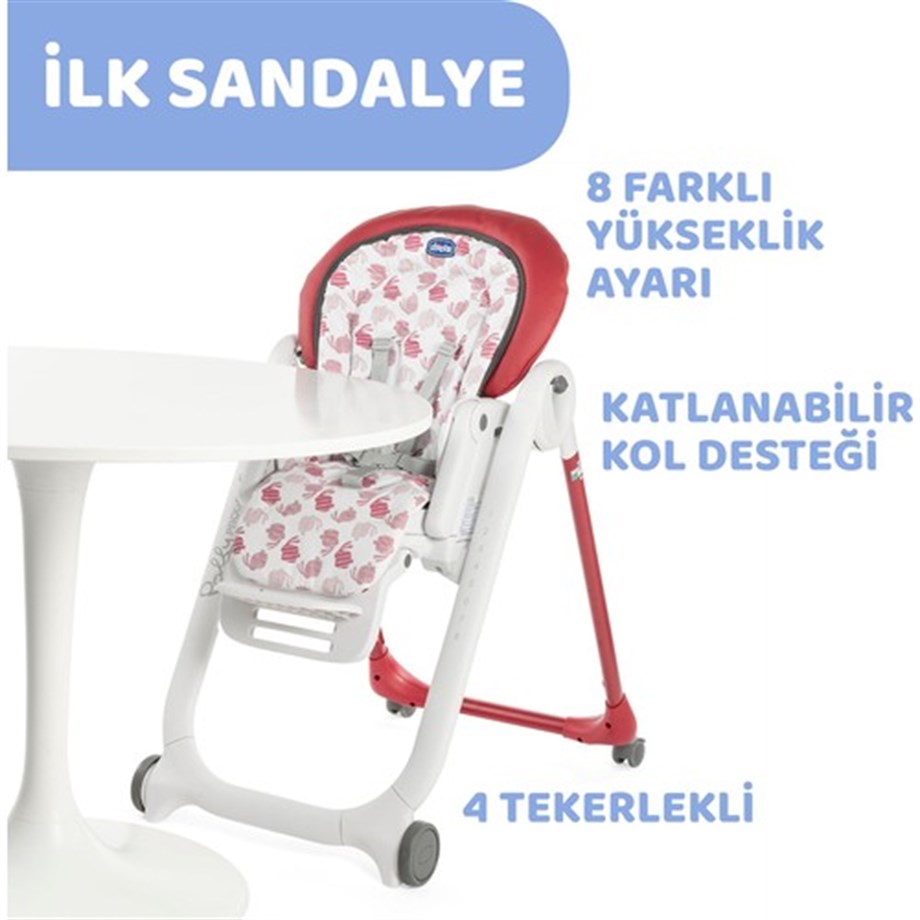 Chicco New Polly Progres 5 Mama Sandalyesi Red