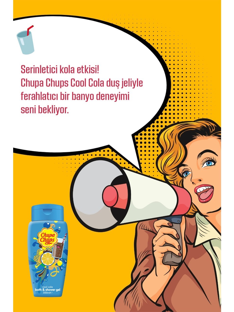 Chupa Chups Duş Jeli 300ml Cola Kokulu