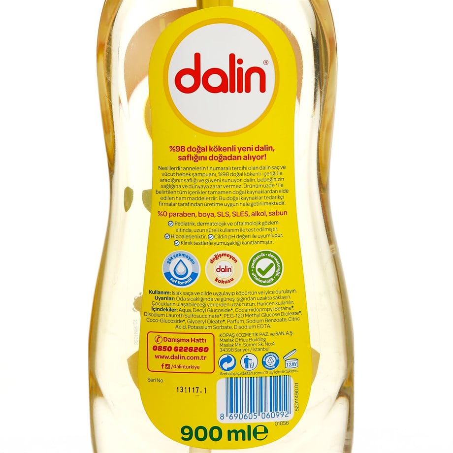 Dalin Klasik Şampuan 900 ml