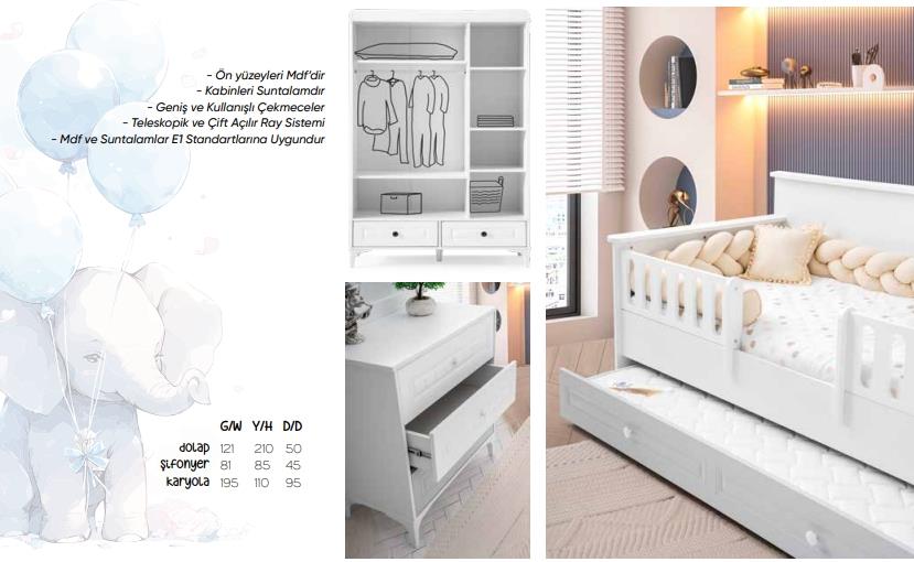 Fantastik Dream 3 Kapılı Bebek-Çocuk Odası