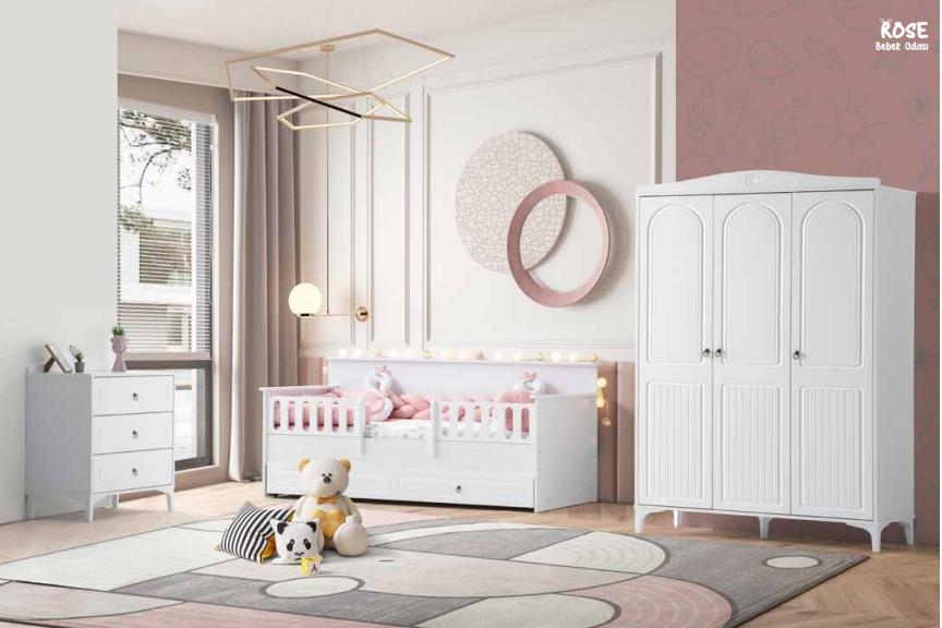 Fantastik Rose 3 Kapılı Bebek-Çocuk Odası