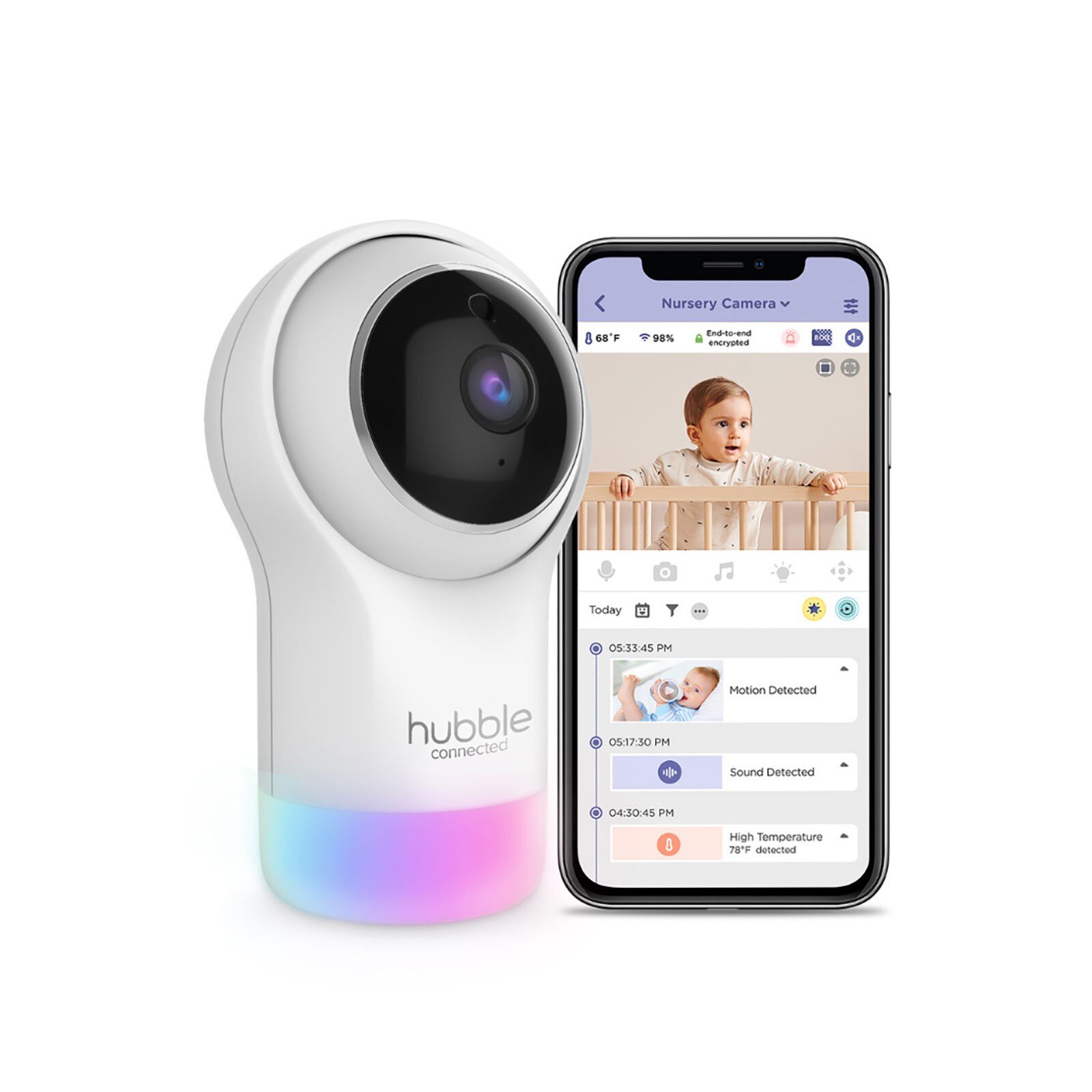 Hubble Glow Full HD WiFi Bebek Kamerası