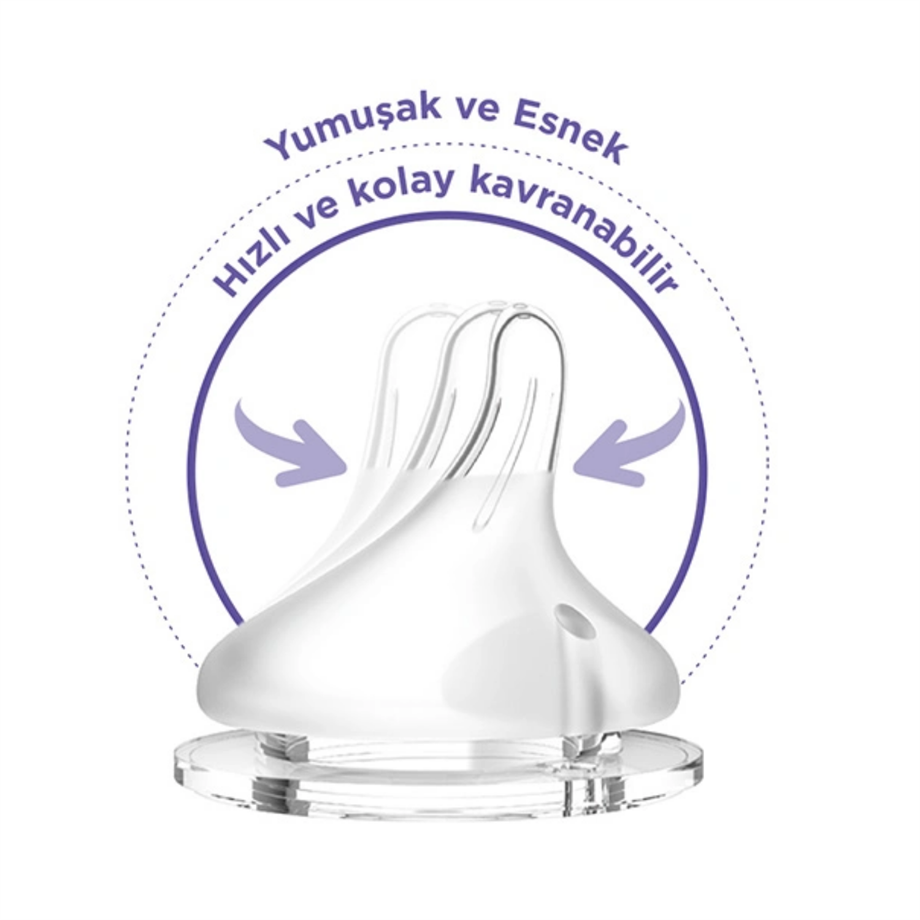 Lansinoh 75990 Natural Wave Silikon Uçlu Biberon 240 ml