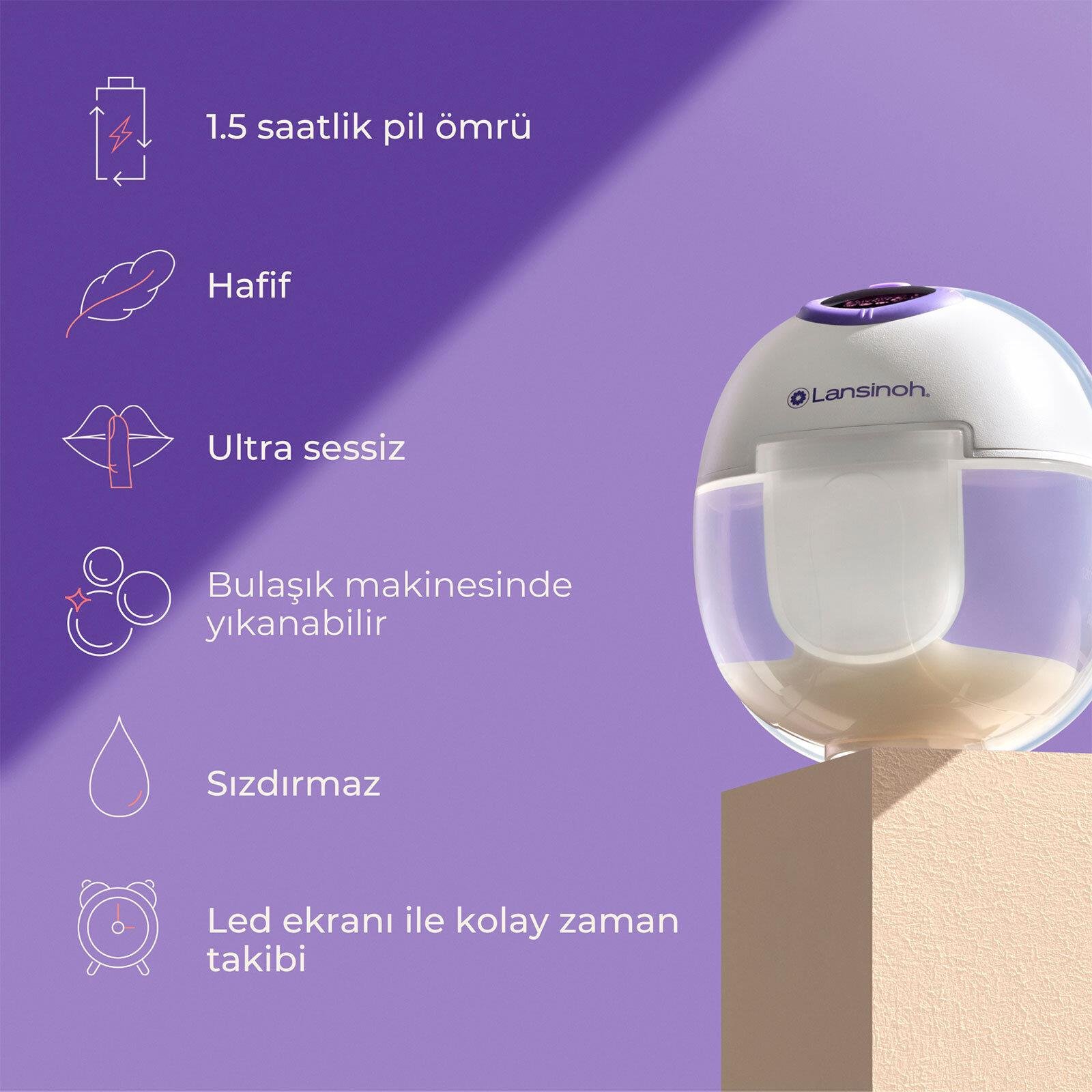Lansinoh Giyilebilir Göğüs Pompası 2li