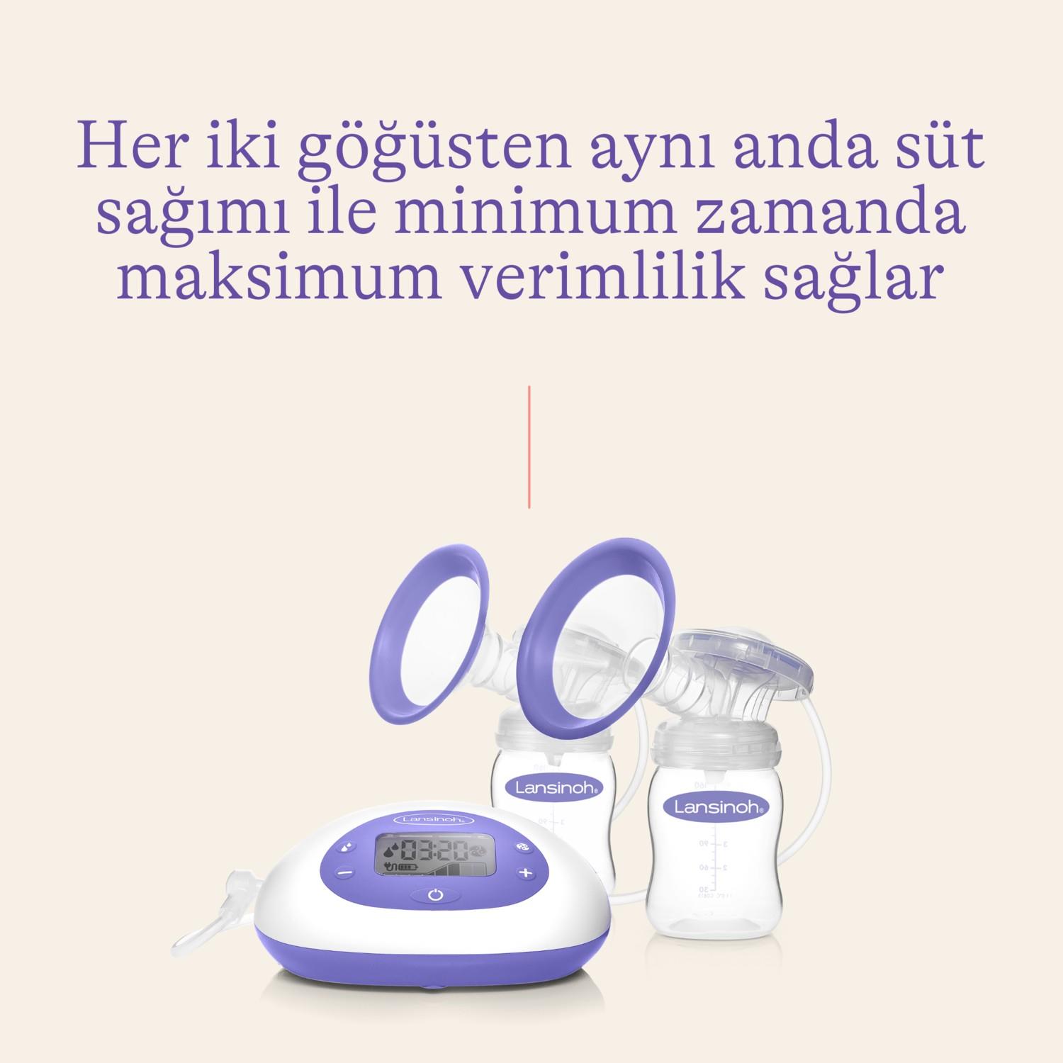 Lansinoh İkisi Bir Arada Elektrikli Göğüs Pompası