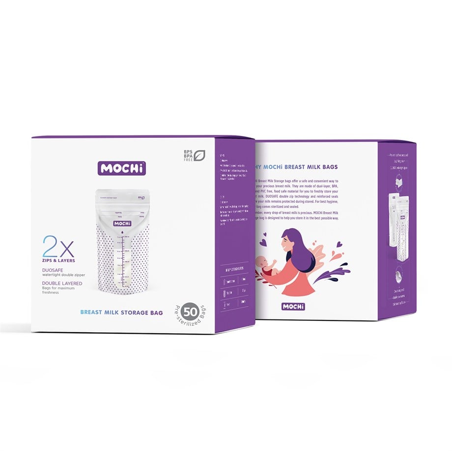 Mochi – Anne Sütü Saklama Poşeti (50 adet)