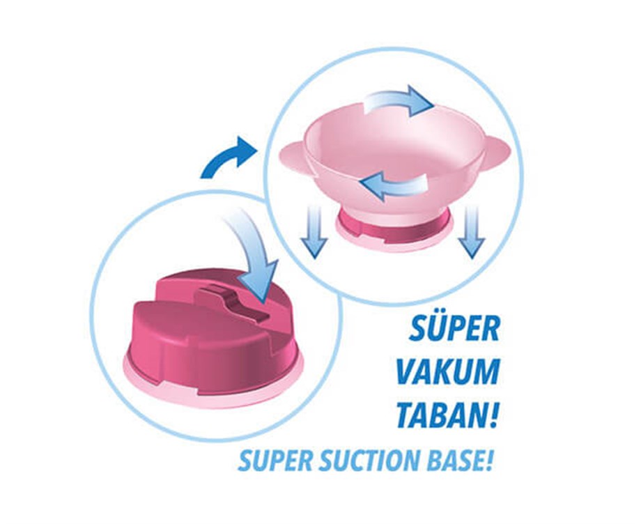 Mycey Süper Vakumlu Tabak Pembe