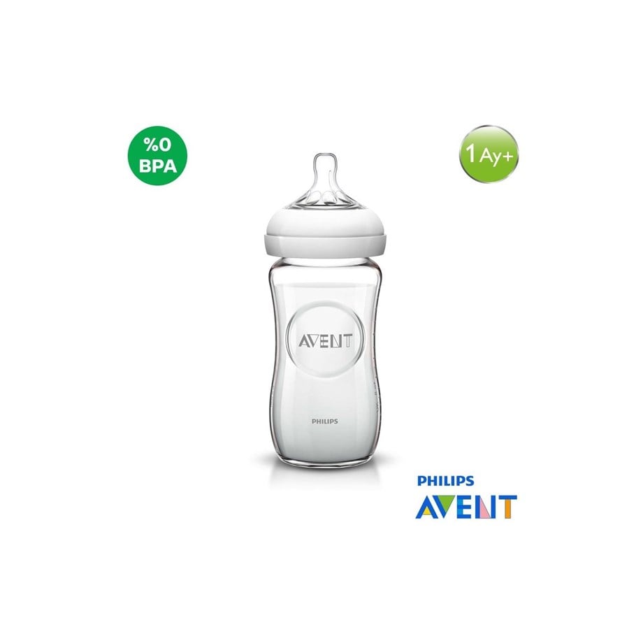 Philips Avent Scf053/17 Natural Cam Biberon 240Ml Tekli