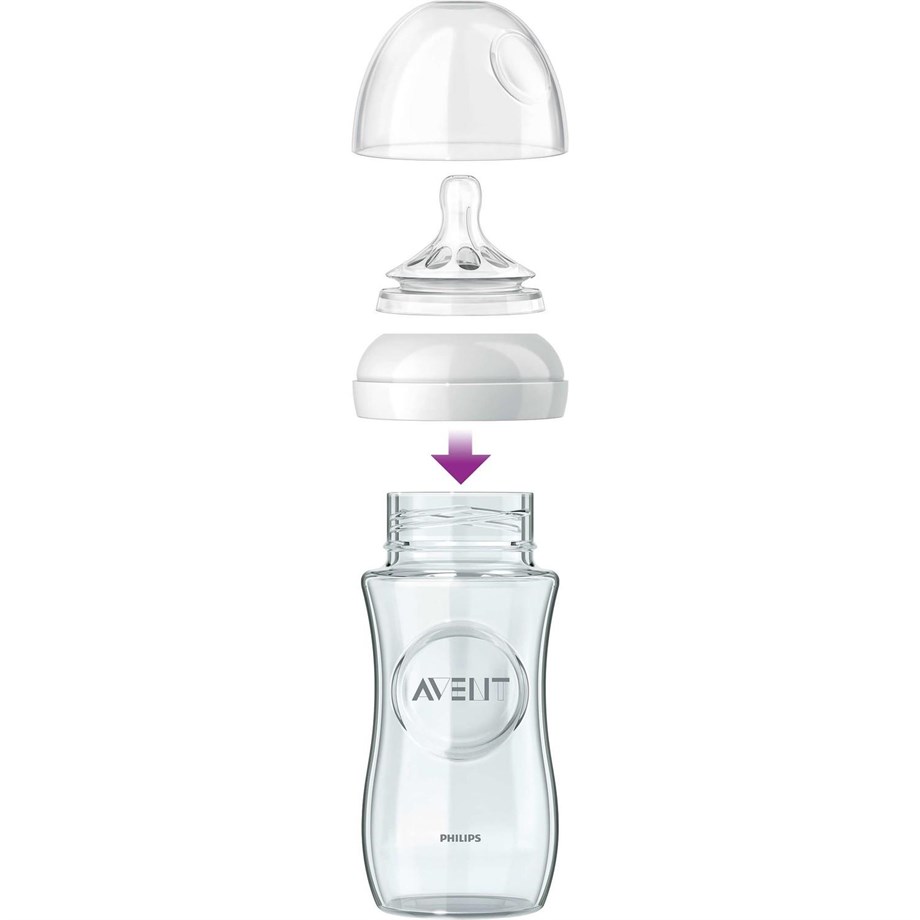 Philips Avent Scf053/17 Natural Cam Biberon 240Ml Tekli