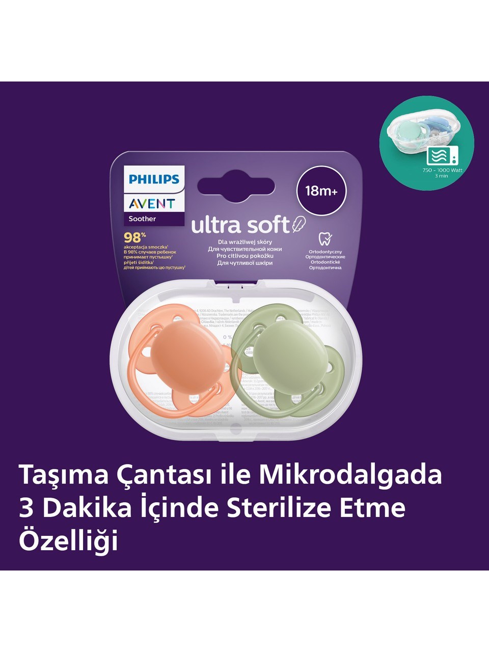 Philips Avent Scf093/01 Ultrasoft Emzik 18+ Ay