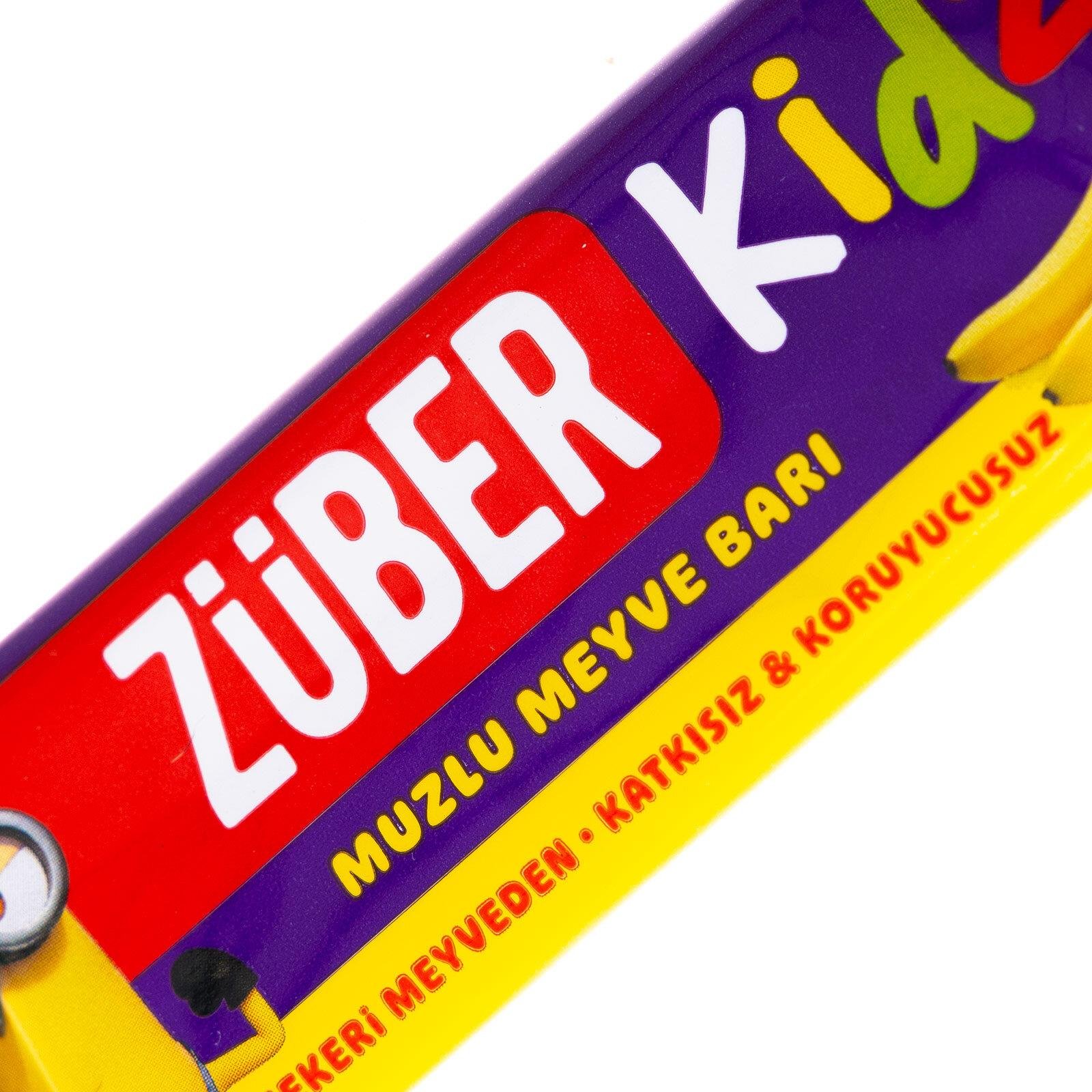 ZÜBER Kidz Muzlu Meyve Barı 25g