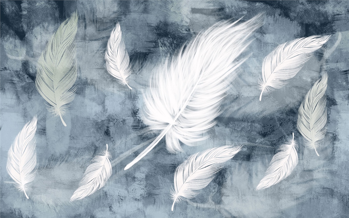 Tüy ve Yaprak Duvar KağıtlarıDuvar Kağıdı