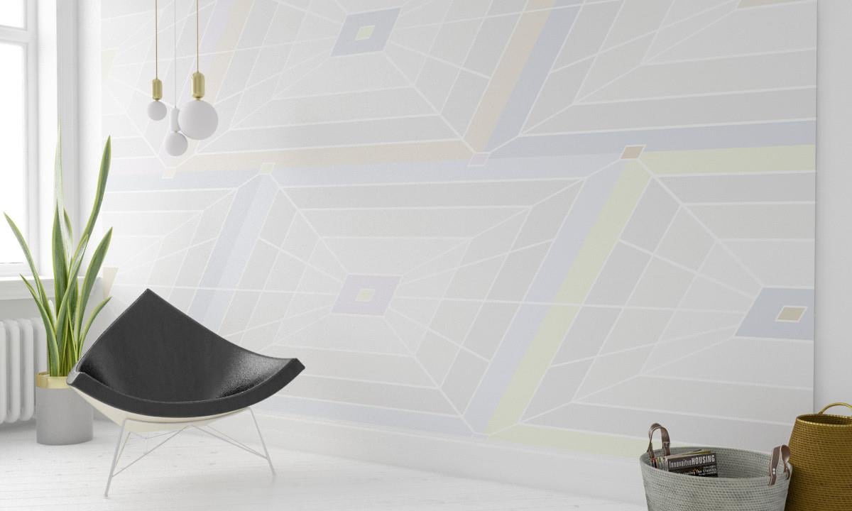 Retro ÇiçekRetro Çiçek Duvar Kağıdı