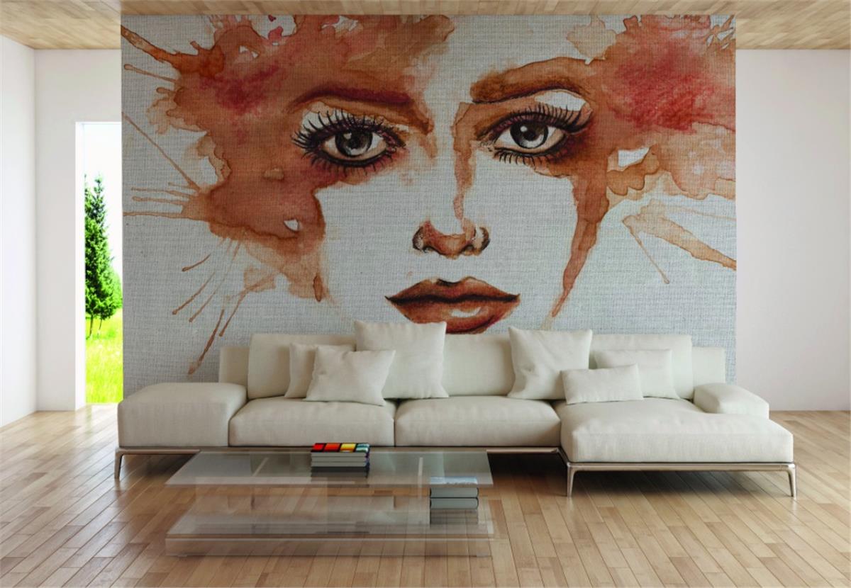 Retro ÇiçekRetro Çiçek Duvar Kağıdı