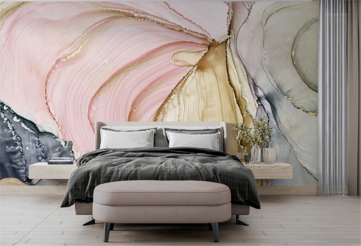 Retro ÇiçekRetro Çiçek Duvar Kağıdı