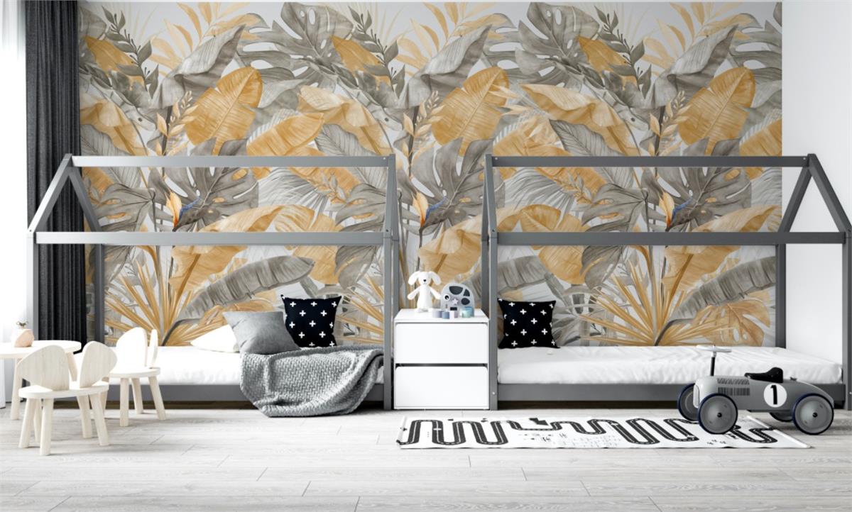 Retro ÇiçekRetro Çiçek Duvar Kağıdı