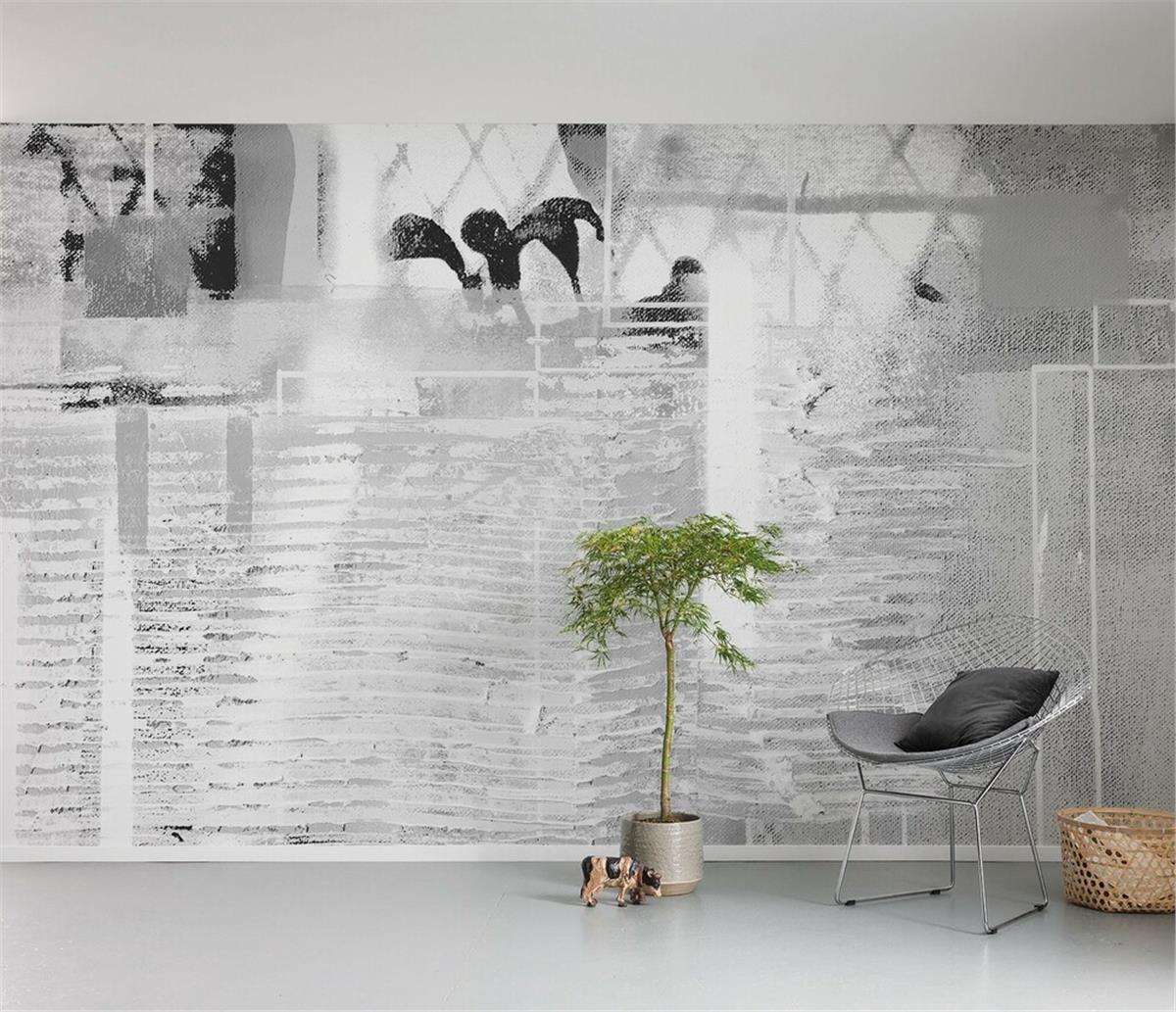 Retro ÇiçekRetro Çiçek Duvar Kağıdı