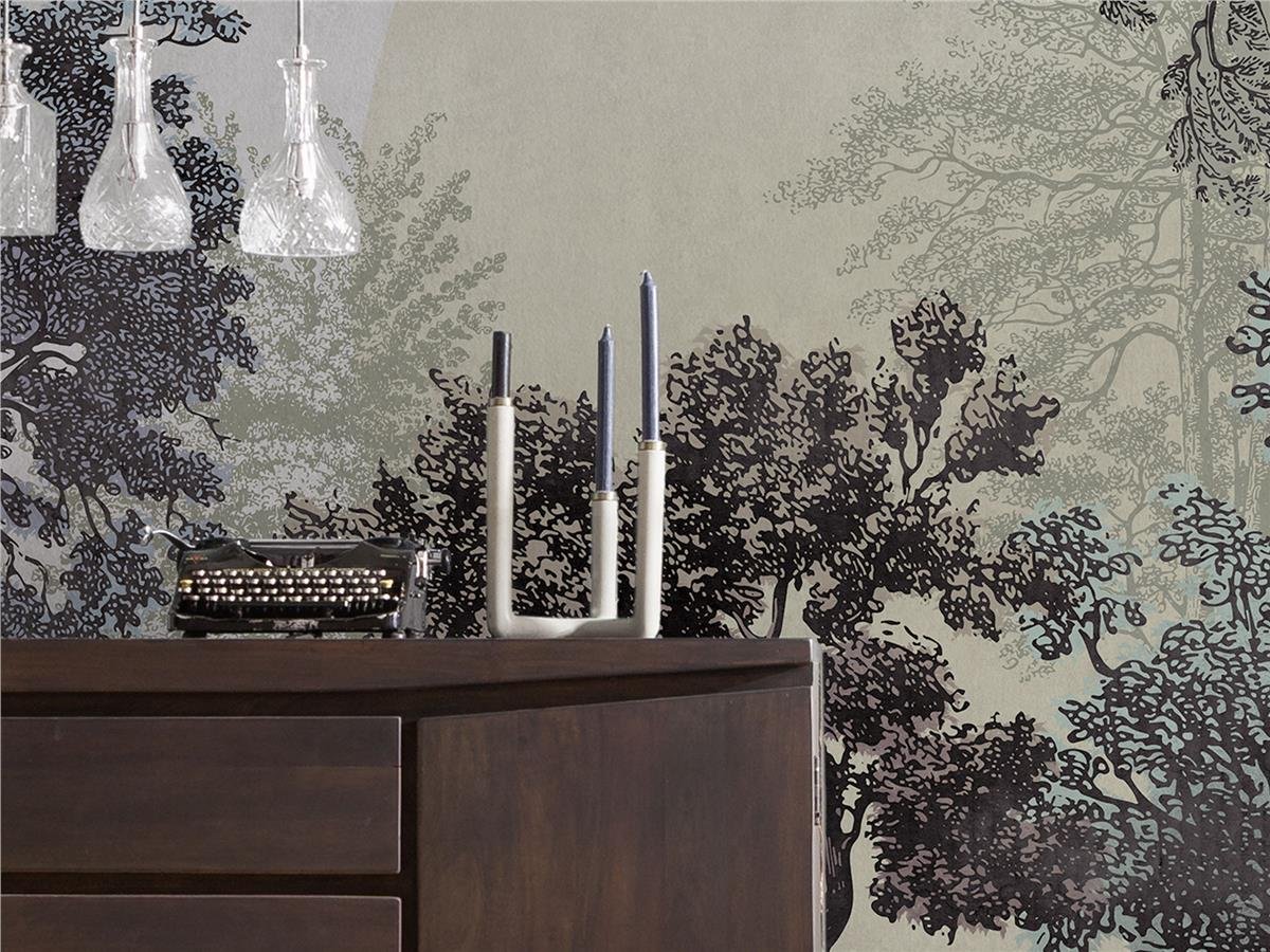 Retro ÇiçekRetro Çiçek Duvar Kağıdı