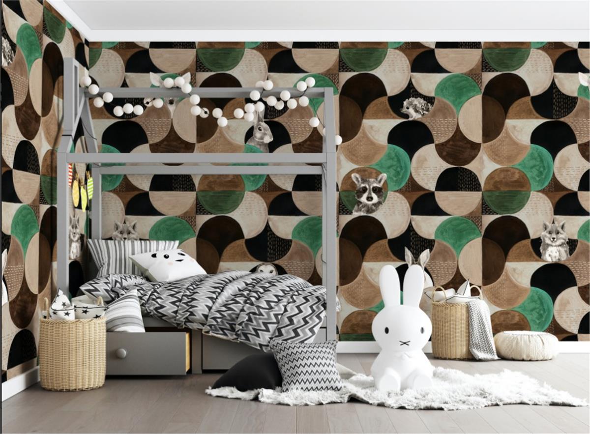 Retro ÇiçekRetro Çiçek Duvar Kağıdı