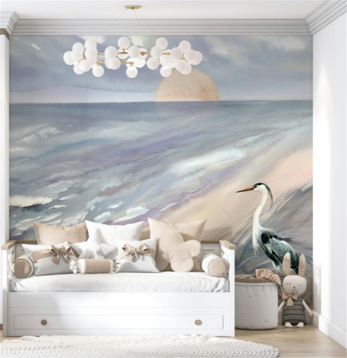 Retro ÇiçekRetro Çiçek Duvar Kağıdı