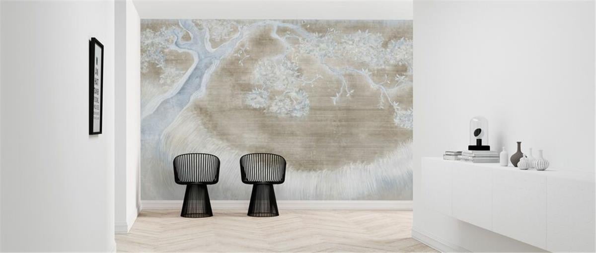 Retro ÇiçekRetro Çiçek Duvar Kağıdı