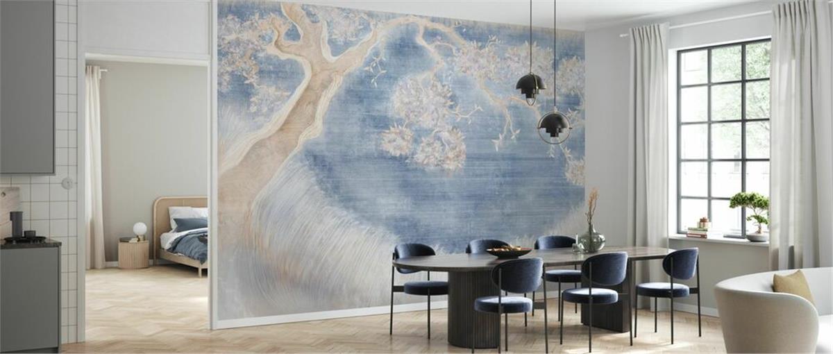 Retro ÇiçekRetro Çiçek Duvar Kağıdı